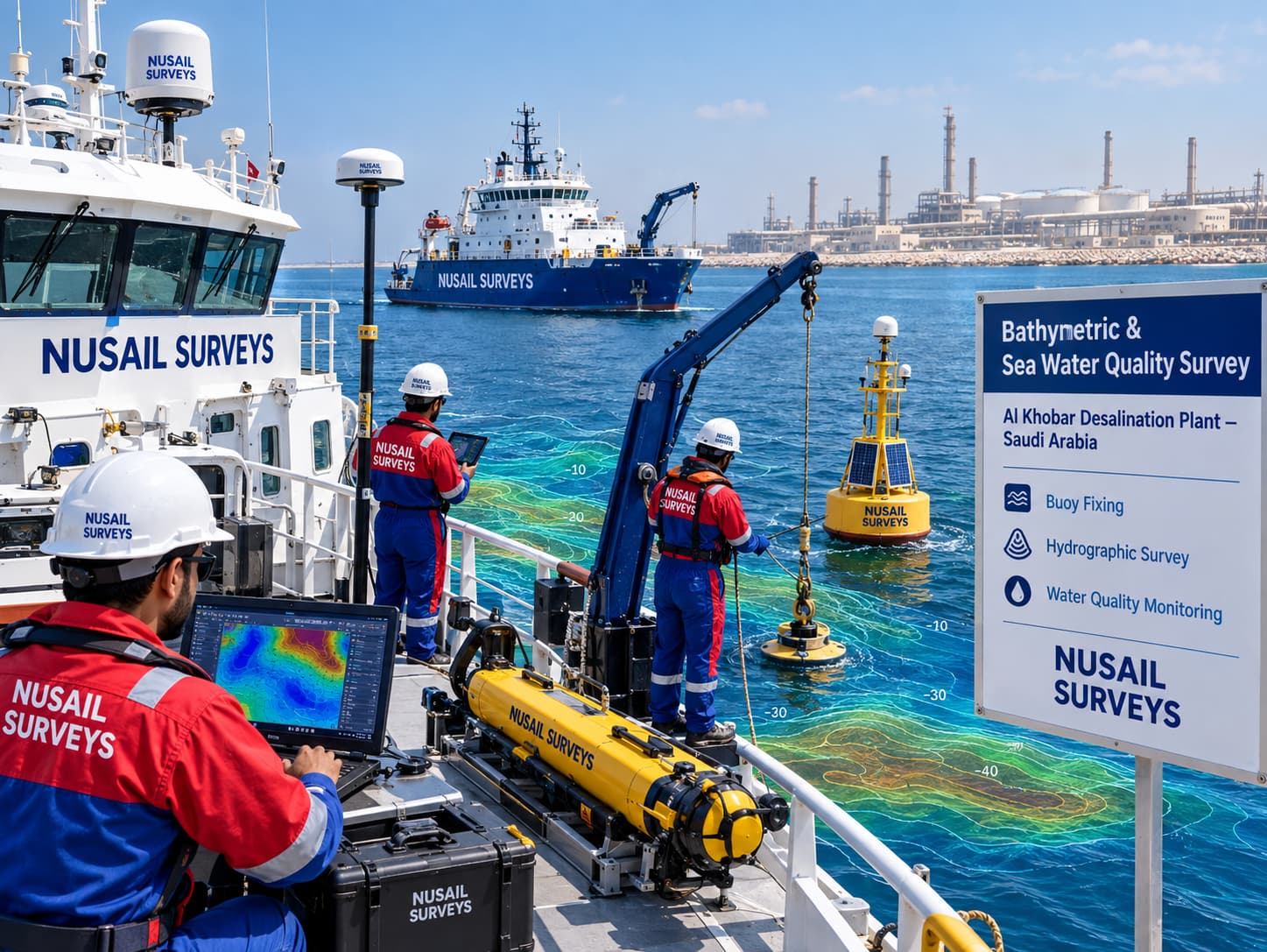 oceanographic survey ship,Marine survey in oman, Land survey companies in oman